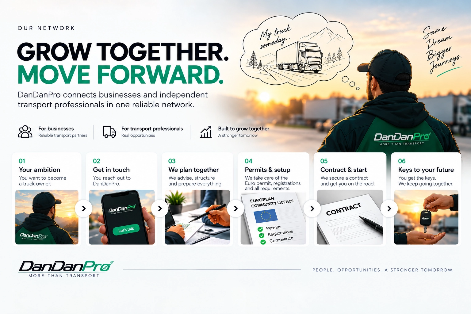DanDanPro transport network — Grow Together. Move Forward.